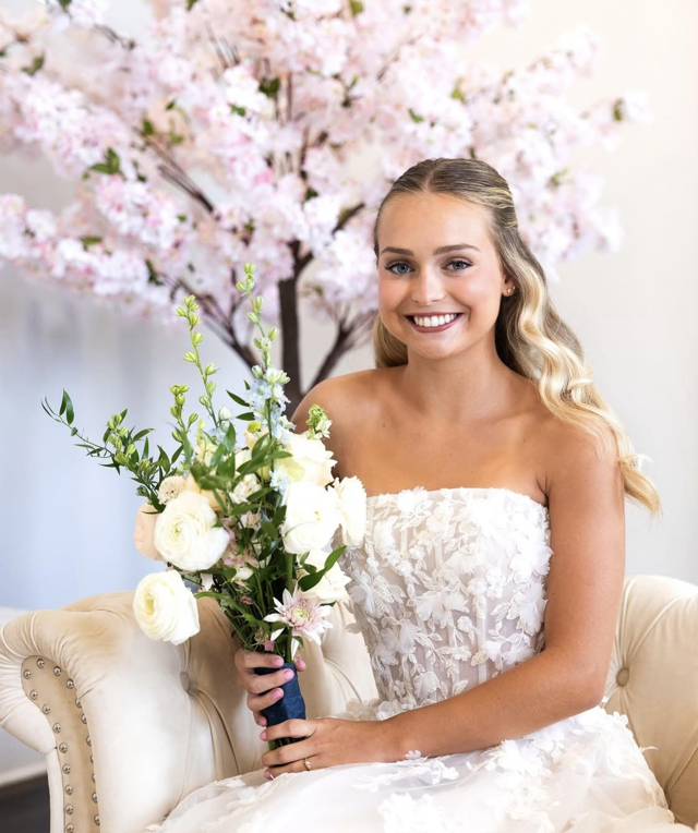 Bouquet and ribbon