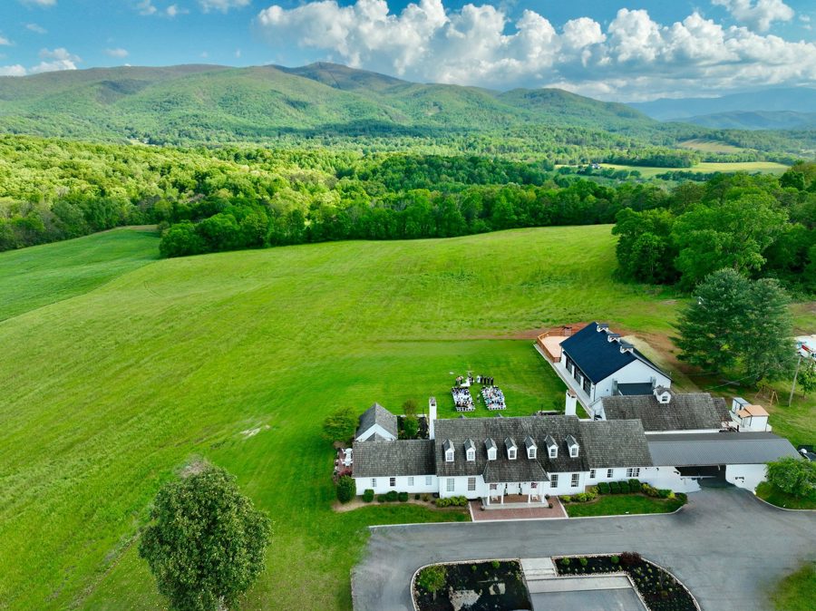 The estate from the air