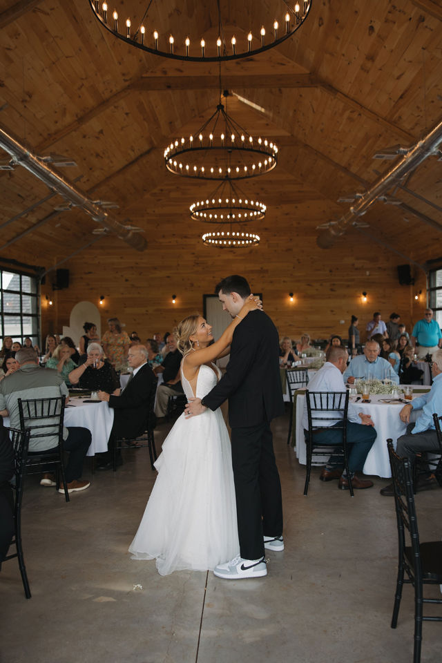 The first dance beneath the chandeliers of the Grand Hall