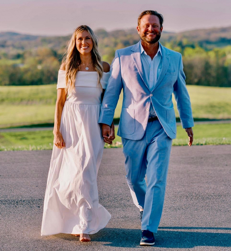 Brad and Jacqueline, who own the estate