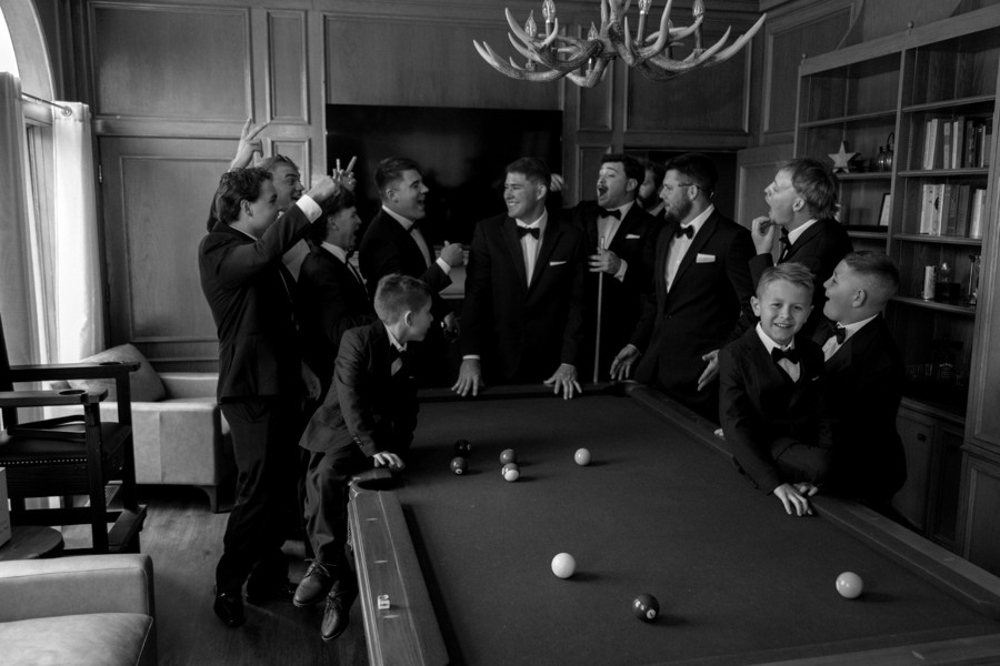 The groom's quarters before the ceremony