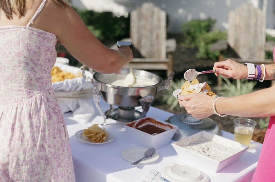 The in-house team plating for a celebration